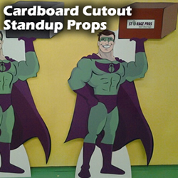 Cardboard Cutout Standup Props