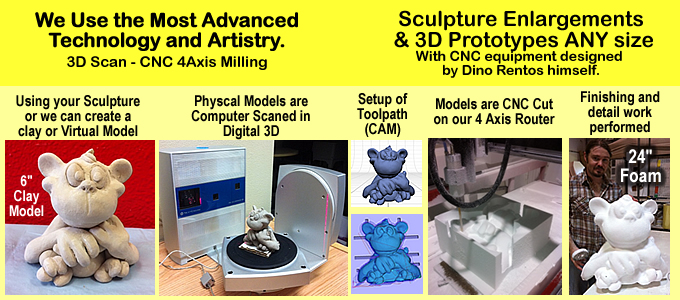 CNC Milled Foam Props and Sculptures