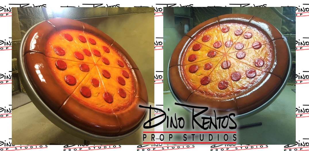 Custom Foam Pizza Prop for exterior signage