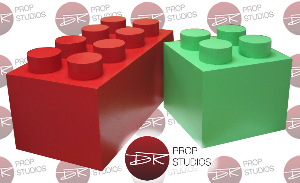 Custom Foam 3D Lego Blocks for tradeshows and retail displays